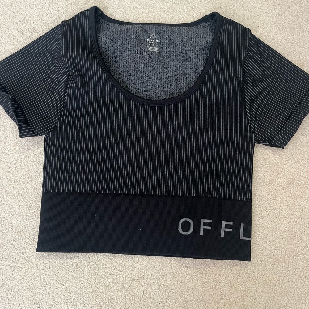 Aerie Cropped Short Sleeve